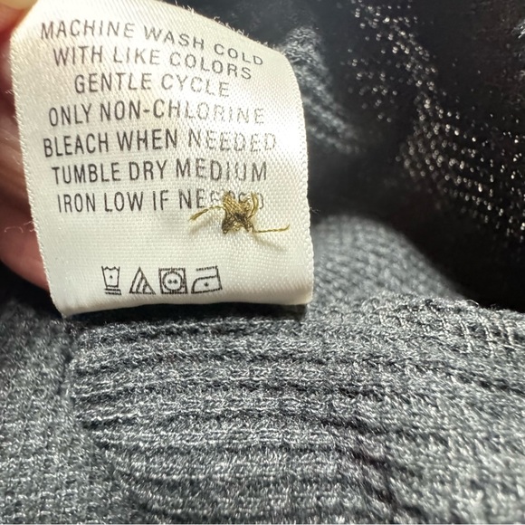 Men’s Thermal Henley Medium Long Sleeve Button Up Crew Neck Dexter Morgan Gray - Picture 8 of 9